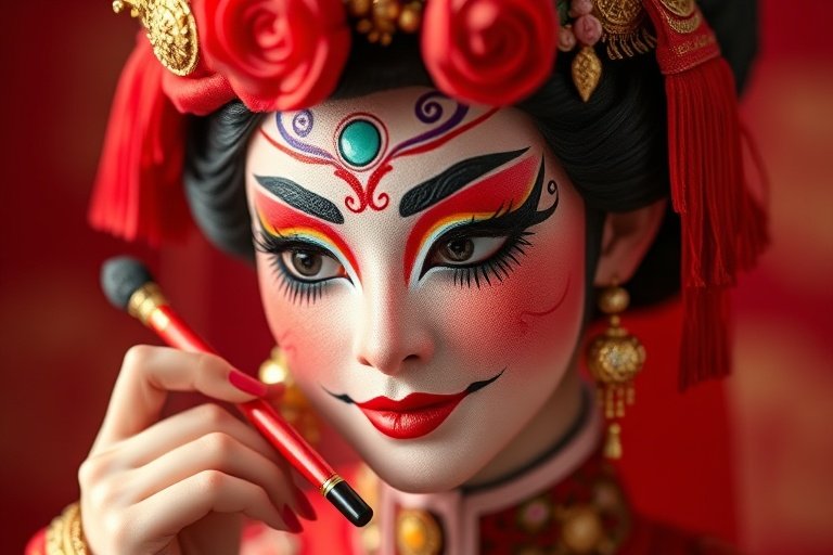 影视h-非遗传承：京剧脸谱绘制技艺